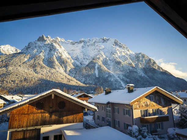Ausblick vom Balkon