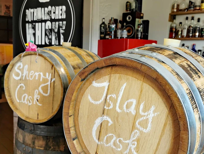 Dithmarscher Whisky: Warehouse-Fässer