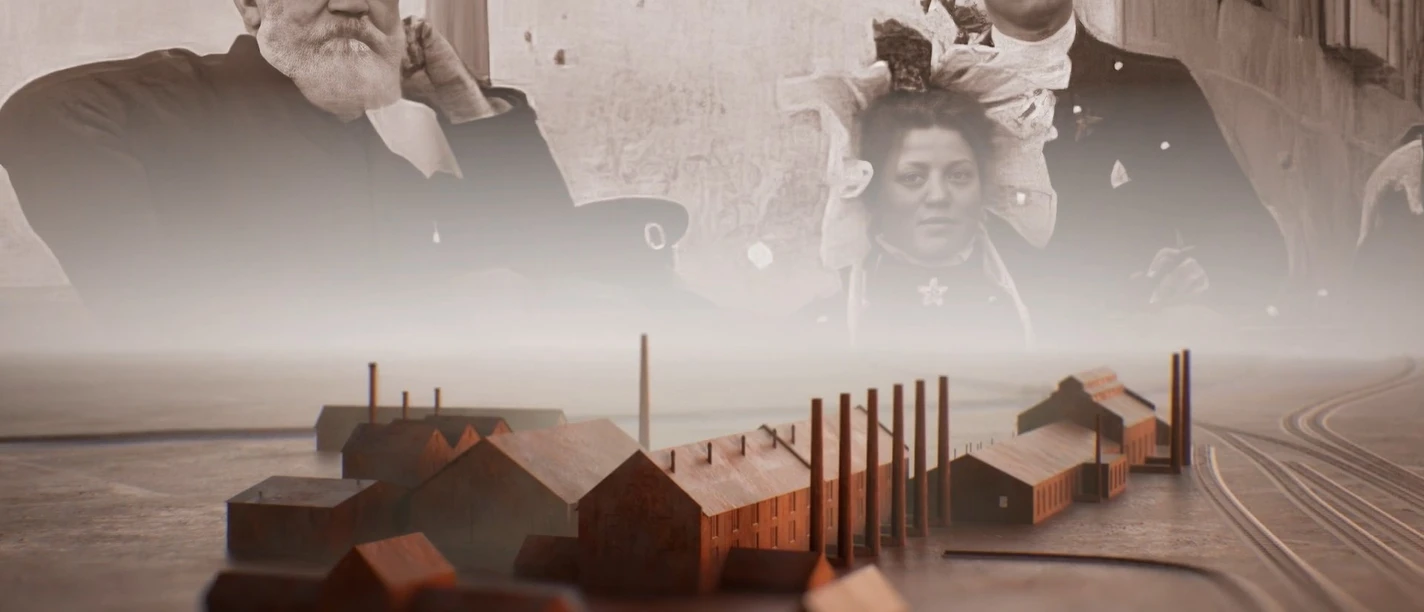 Screenshot aus dem Film BEWEGUNG MACHT GESCHICHTE. Die Völklinger Hütte, 2023