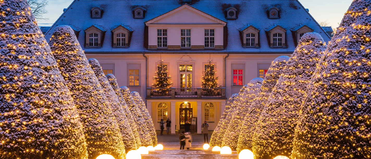 Wackerbarths Winterzauber - Schloss Wackerbarth.jpg Wein & Licht auf Schloss Wackerbarth