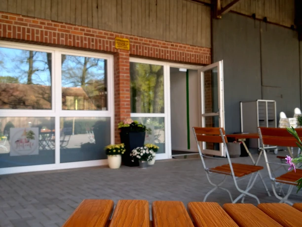 Der Eingang zum Hofcafé in Bothel Der Eingang zum Hofcafé in Bothel