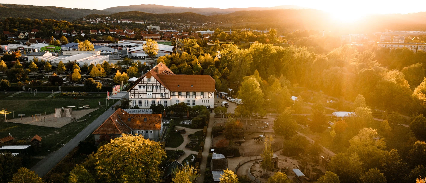 Drohnenaufnahme Bürgerpark Wernigerode Drohnenaufnahme Bürgerpark Wernigerode