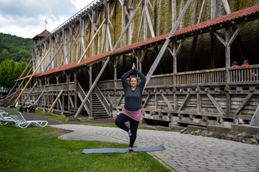 Yoga am Gradierwerk mit Janine Kohlstedt