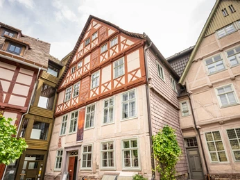 Hoexter-Forum Jacob Pins-Stadt Hoexter-D. Ketz-2023-159.jpg Fachwerkfassade des Forum Jacob PinsHalf-timbered façade of the Forum Jacob Pins