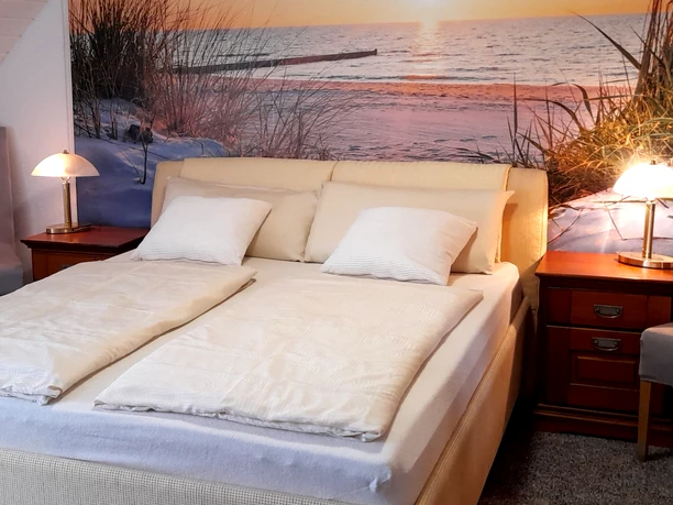 Das Doppelzimmer der Ferienwohnung Hof Hinz Das Doppelzimmer der Ferienwohnung Hof Hinz