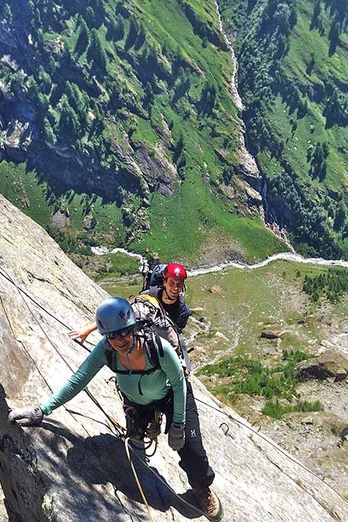 Klettersteig Baltschiedertal mit Aufstieg zur Wiwannihütte