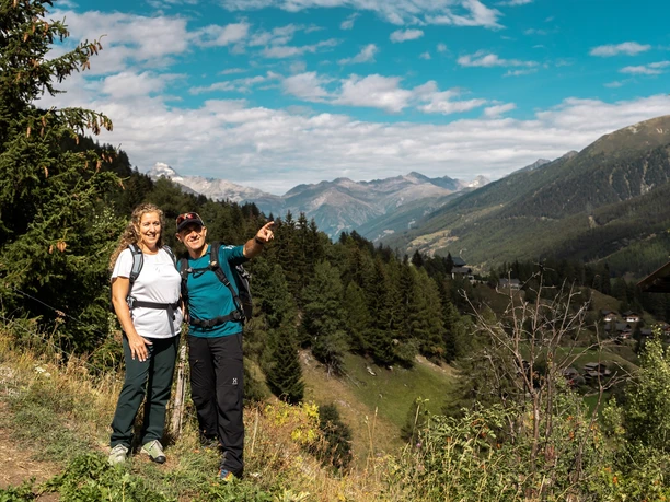 Aussicht vom Gommer Höhenweg