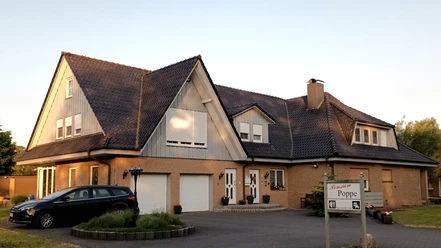 Buitenaanzicht van Pension Poppe in Hanstedt