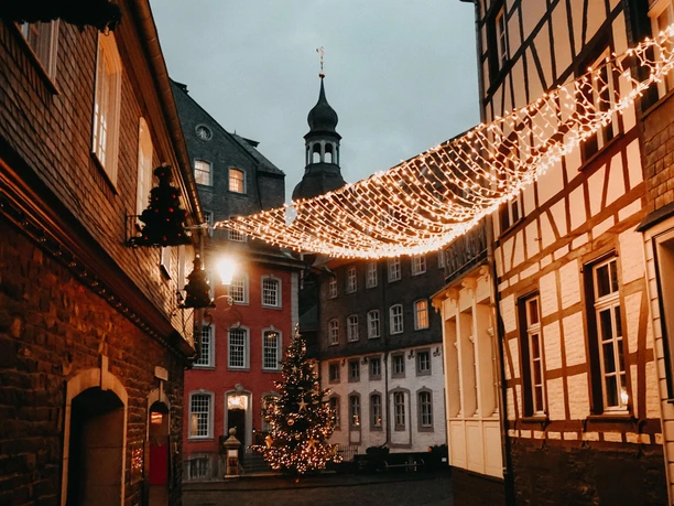 Blick auf das Rote Haus