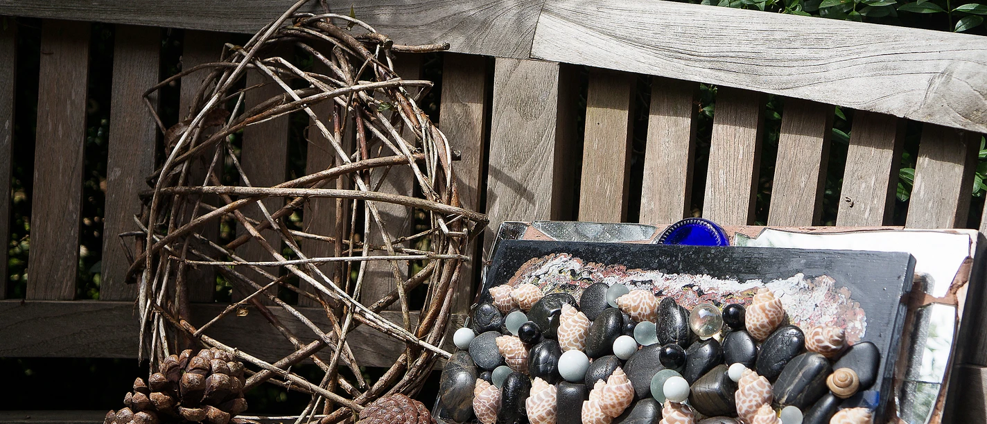 Im Garten von Frau Schwarz bei Kloster Malgarten