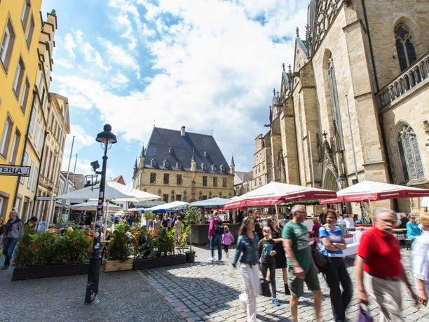 Der Markt in Osnabrück Der Markt in Osnabrück