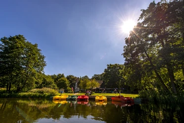 Het meer Rubbenbruchsee ligt midden in de natuur, ook al is het dichtbij het stadscentrum