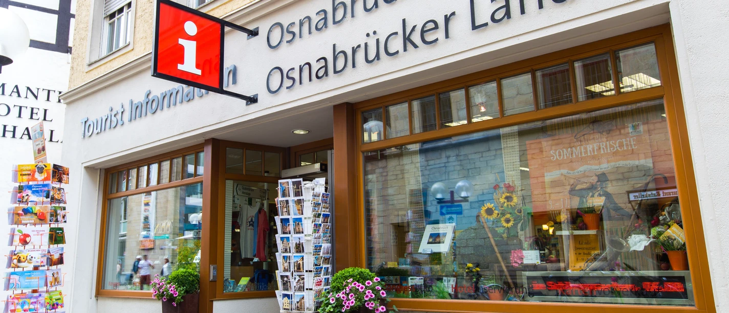 Tourist Information Osnabrück | Osnabrücker Land Kom naar het Toeristisch Informatie Punt in het centrum van Osnabrück voor tips, stadsplattegronden, fiets- en wandelkaarten en meer