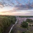 Das Tiefental bei Hermannsburg aus der Luft Aerial view of the heath in the Tiefental valley near Hermannsburg