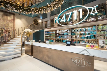 4711 Fragrance house The first floor of the famous 4711 fragrance house in Glockengasse with an elegant shopping ambience.