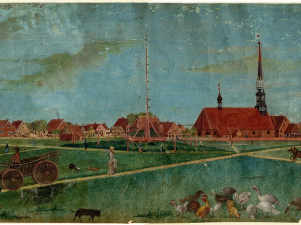 Marktplatz Heide historisch