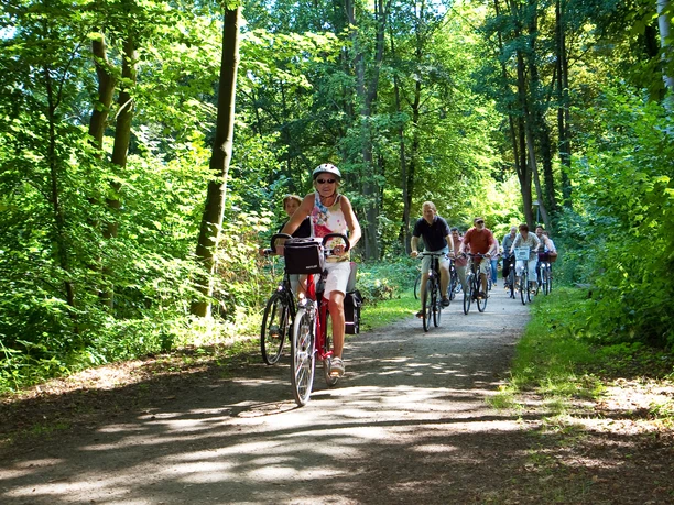 Radtour Radtour im Wald.