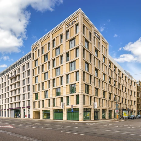 Exterior view of the conference hotel Capri by Fraser Leipzig | Leipzig Convention Bureau