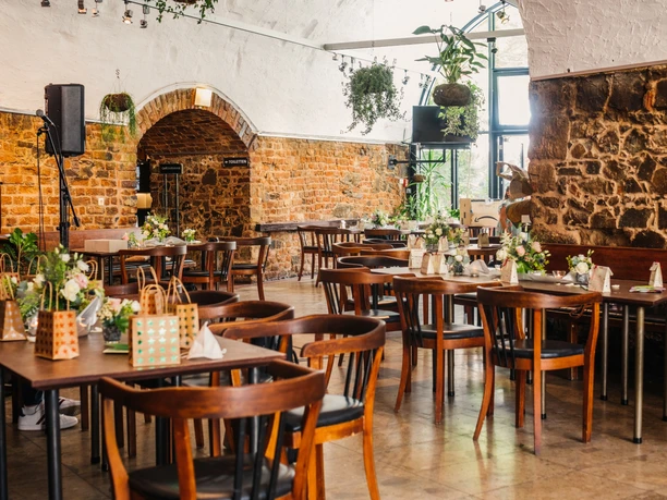 Kavárna v místě konání akce MORITZBASTEI | Leipzig Convention Bureau Kavárna v místě konání akce MORITZBASTEI - v podání Leipzig Convention Bureau