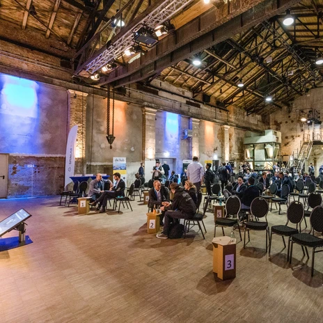 Tagungsraum Maschinenhalle in der Eventlocation Kunstkraftwerk – präsentiert vom Leipzig Convention Bureau