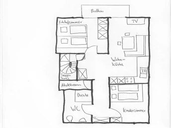 Grundriss Ferienwohnung Nr.2