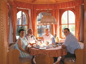 Frühstücksraum, Erker Pension Mühlenhof