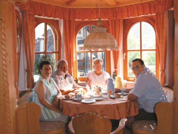 Frühstücksraum, Erker Pension Mühlenhof