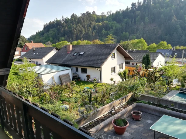 Blick vom Balkon