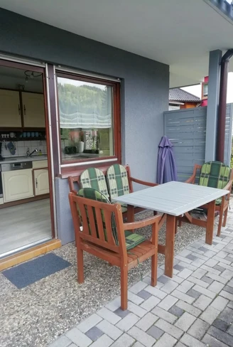 Blick auf die Terrasse