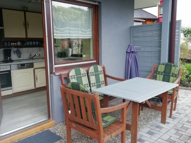 Blick auf die Terrasse