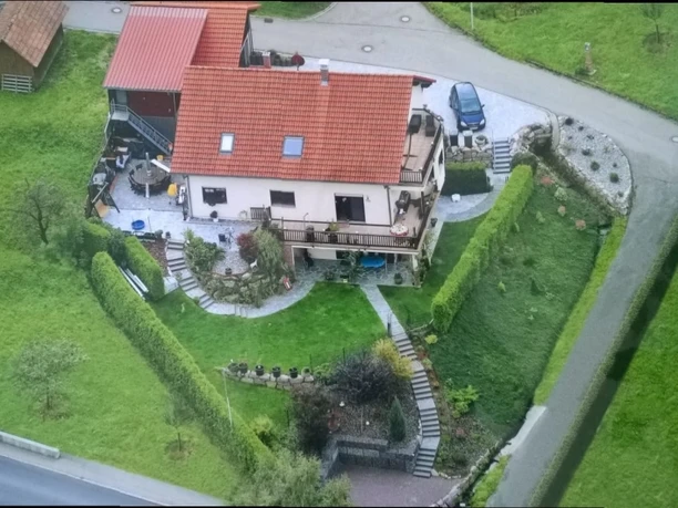 Luftaufnahme Ferienwohnung Schäfer