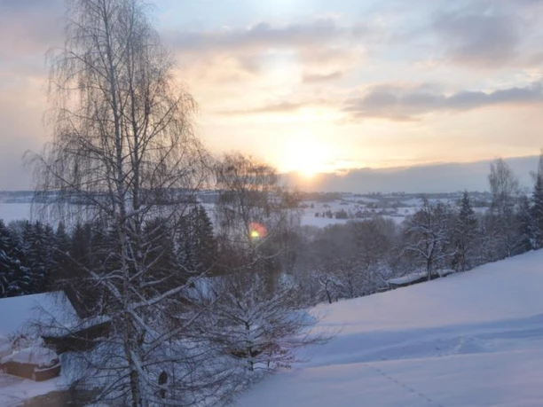Ausblick Ferienwohnung im DG im Winter