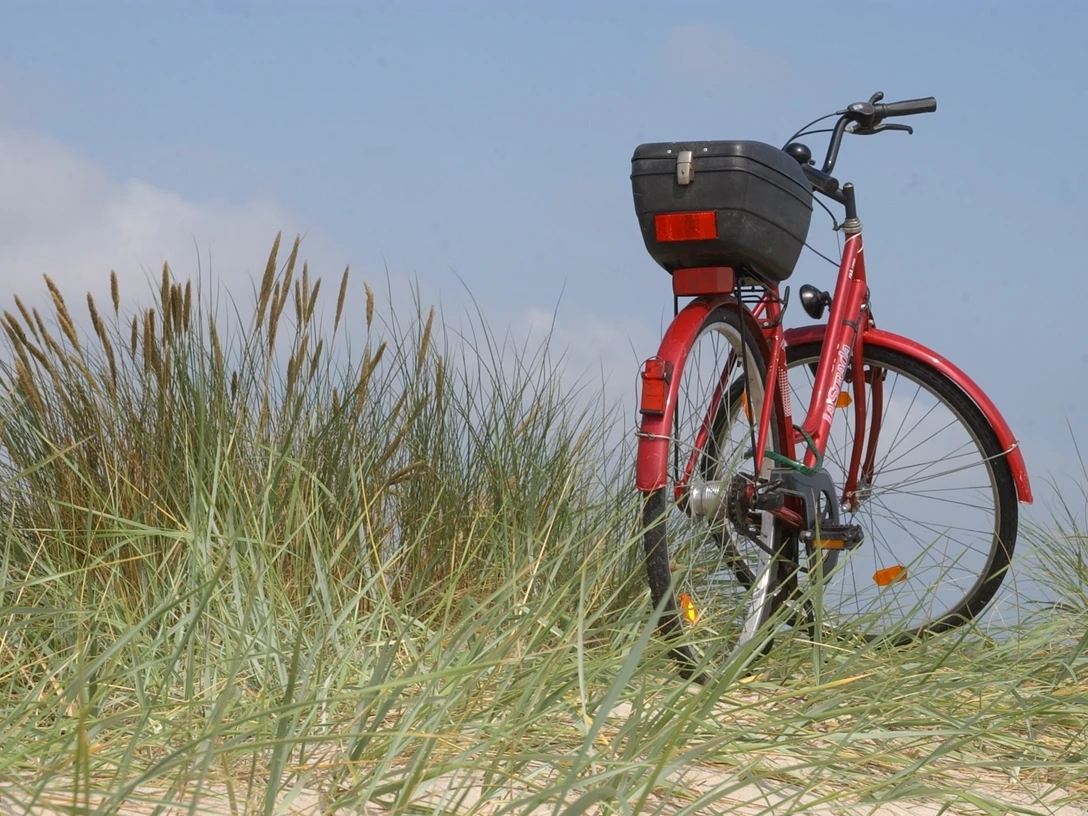 Fahrrad auf Düne