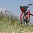 Fahrrad auf Düne