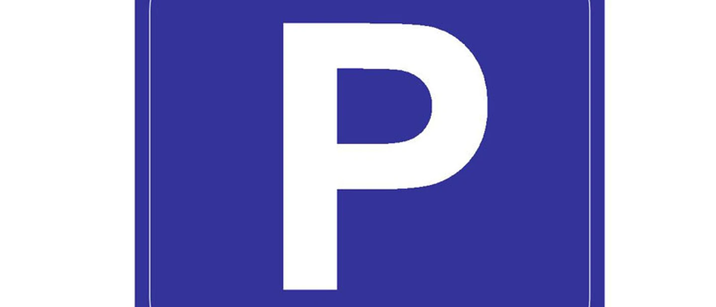 piktogramm_parken Weißes P auf blauem Grund