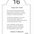Lesestation 16 Literarische Tafel Nr. 16 zeigt "Engel oder Teufel" von Barbara Vothknecht auf einem Wanderweg.