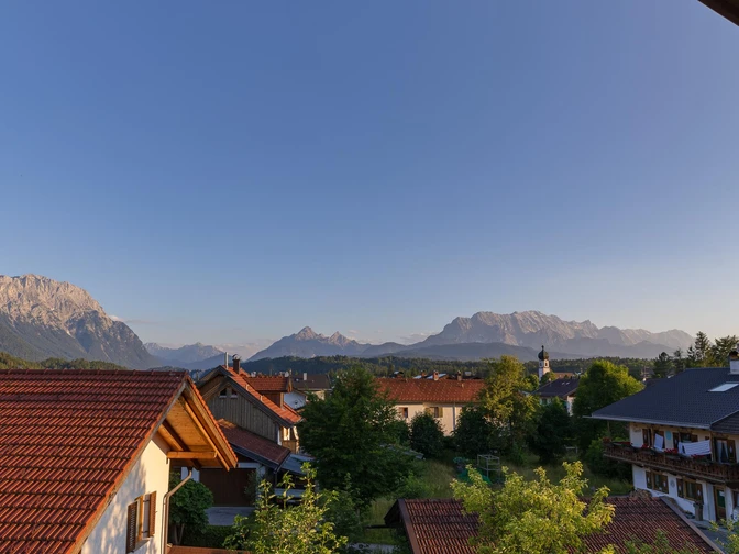 Ausblick Ferienwohnung Karwendelblick