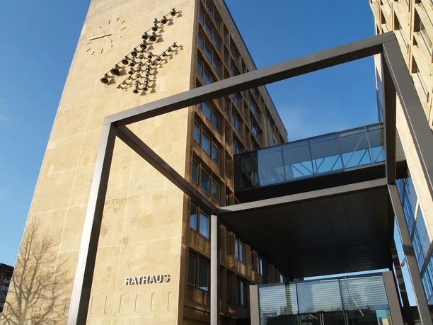 Uhr des Rathauses Gütersloh