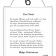 Lesestation 6 Literarische Lesestation mit einem Gedicht von Helga Mohrmann auf dem Literarischen Wanderweg.