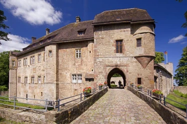 Burg Dringenberg Burg Dringenberg von außen.