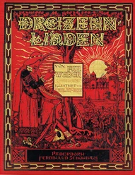 Prachtband von 1894 Entdecke die kunstvoll illustrierte, rote Buchverzierung von "Dreizehnlinden" aus dem Jahr 1894.