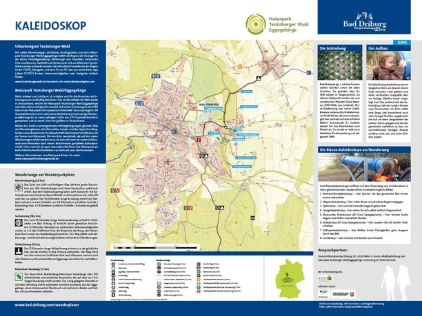 Wanderinfotafel "Kaleidoskop" Die Wanderinfotafel vom Kaleidoskop.