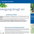 VitalWanderWelt Wanderweg Klunsberg - Bewegung beugt vor Informationstafel des VitalWanderWelt-Wanderwegs Klunsberg zur Osteoporose-Prävention und Bewegung.