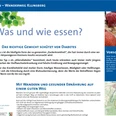VitalWanderWelt Wanderweg Klunsberg - Was und wie essen? Informationstafel am Klunsberg mit Tipps zur gesunden Ernährung und Diabetesprävention.