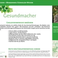 VitalWanderWelt Wanderweg Südholzer Wiesen - Gesundmacher Inforganisationstafel des Wanderwegs Südholzer Wiesen mit Informationen zur cholesterinbewussten Ernährung.