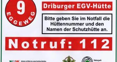 Radbaum Hütte (Rettungspunkt 12) Infotafel Radbaum Hütte (Rettungspunkt 12)