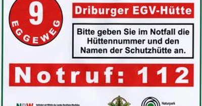 Radbaum Hütte (Rettungspunkt 12) Infotafel Radbaum Hütte (Rettungspunkt 12)