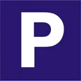 Parken in Warburg Symbol für einen Parkplatz auf blauen Hintergrund. Weißes "P" steht für Parkmöglichkeiten.