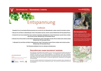 VitalWanderWelt Wanderweg Limberg - Loslassen Der Wanderweg Limberg lädt mit Übungen zur Entspannung ein, während die Natur ringsum erkundet wird.