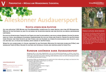 VitalWanderWelt Mühle am Wanderweg Siekertal - Alleskönner Ausdauersport Mühle am Siekertal-Wanderweg, Schwerpunkt auf Ausdauersport. Bietet Fitness und Naturerlebnis.